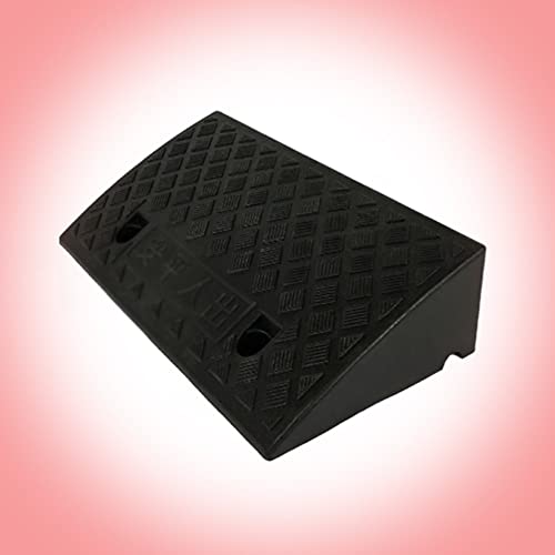 Rampa portátil de plástico para bordillos KADEUX, negro y amarillo miniatura 1