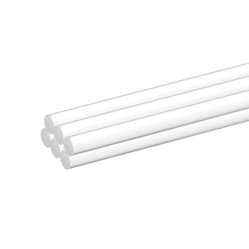 Image of MECCANIXITY 6pcs Acrylic Round Rods 5 /32 inch x 12 inch Clear Acrylic Dowel Rods Sticks Plastic Sticks Strip for DIY Crafts Lighting Gardening Decoration - 4mm x 300mm