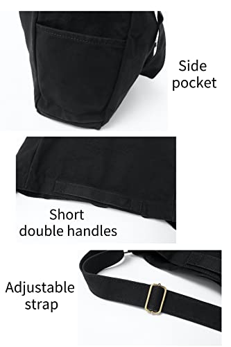 Bolsa Tote de Lona Lavada Jeelow 16oz para Mujer miniatura 5