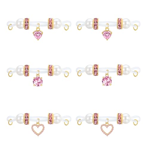 D.Bella Fake Nipple Rings Non Piercing Nipple Jewelry Bells Dangle Heart Adjustable Nooses Faux Nipple Piercing Cute Body Jewelry