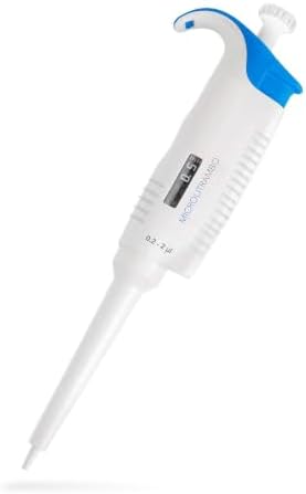 MICROLIT Single-Channel Pipette, Adjustable Volume - Accurate & Calibrated