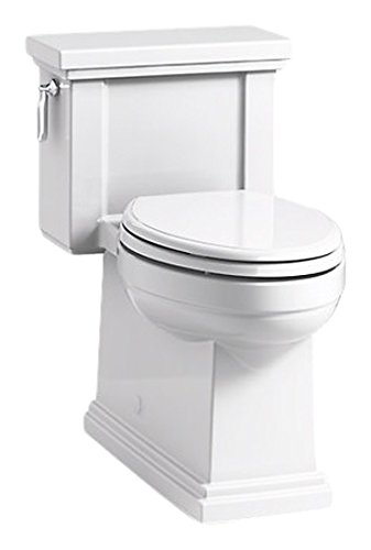 Kohler 3981-RA-0 Tresham Comfort Height One-piece compact elongated 1.28 gpf chair height toilet with right-hand trip lever, and Quiet-Close™ seat Kohler 3981-RA-0 Tresham Comfort Height One-piece compact elongated 1.28 gpf chair height toilet with right-hand trip lever, and Quiet-Close™ seat