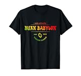 Rasta University Burn Babylon Vintage Classic Reggae T-Shirt