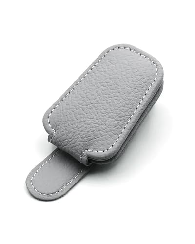 Support de lunettes de soleil avec clip beige pour éviter les chutes en voiture