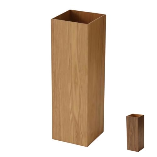 Zekono 傘立て 木製 傘収納 玄関 おしゃれ 多機能 便利 大容量 安定 家庭用にも商業 適しています (アッシュウッド - 16*16*50CM)