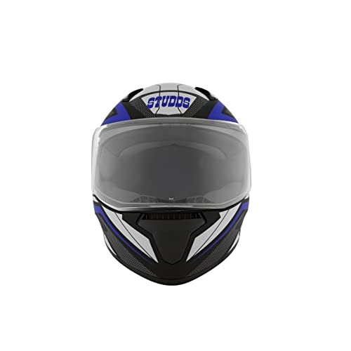 Image of Studds Thunder Full Face Helmet D4 with Clear Visor (Matt Black N1, XL)