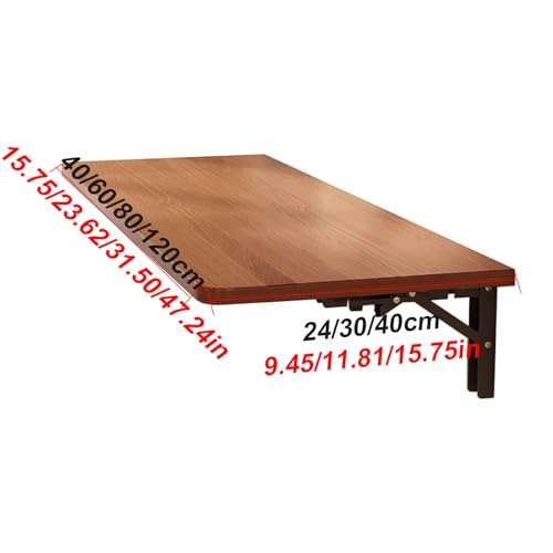 Table murale pliante gain de place, bureau rabattable polyvalent - 8