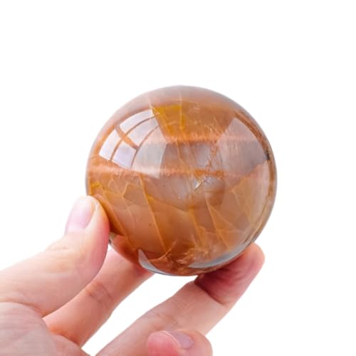 Pierre de lune orange en boule décorative pour créer un havre de paix dans votre salon