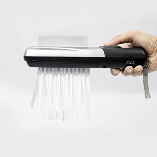 Portable Paper Shredders for Home Small Handheld USB Office Shredder Mini Document Shredder Home Cutting Machine for A4 A6 Paper Documents Cutting Without Wastebasket Office Stationary Supplies