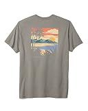 Tommy Bahama Men's Graphic Tee Shirt T-Shirt Sunset Cove Tee (Bala Shark, Small)