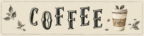 Segni di decorazione del caffè Targa in latta in metallo Decor Art Vintage Farmhouse Coffee Bar Decorazione da parete Bagno Divertente Uomo Cave Decor Accessori per la casa Cool Room Decor Road Street