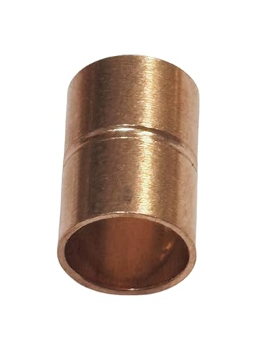 (10 PACK) Quality HVAC Copper Fittings USA (ACR) (3/8 Coupling) Refrigerant Copper (ACR)