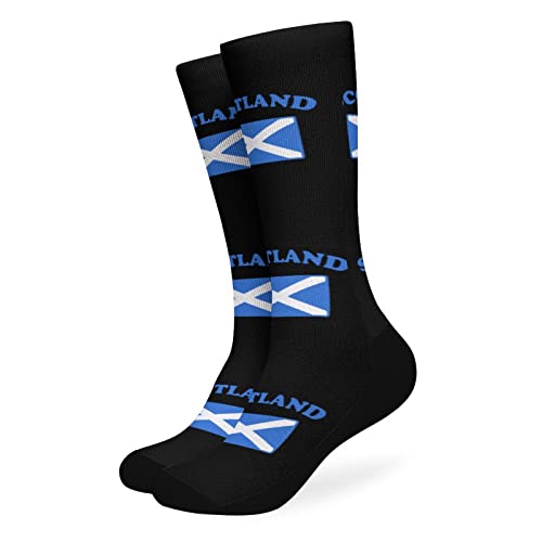 Flag of Scotland Men's Winter Socks Warm Calf Stocking for Cold Weather Outdoor Recreation