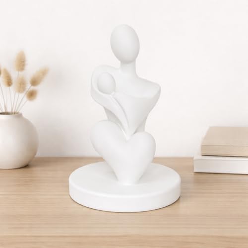 Image of CraftVatika Mother Baby Statue Showpiece Gift,Mother Hugging Baby Figurine,Decor Items, Birthday Gifts Mother's Day, Baby Shower Gifts for Mom to be