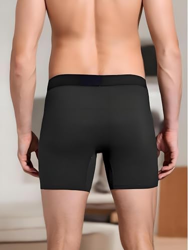 Mens Underwear with Ball Pouch Anti Chafing Underwear Men Sport Performance Long Leg Boxer Briefs3