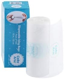 Honbeanify Cake Arte 12" Disposable Plastic Icing Bags for Cake Decoration and Sugar Craft Cupcake Decoration / 100pcs Icing Pastry Bags