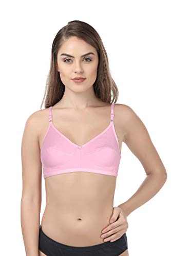Image of INNER TOUCH Women's Cotton Non-Padded Bra (Pack of 3)