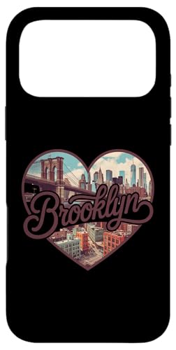 Brooklyn Vintage Heart T-Shirt - Retro NYC Bridge Souvenir �X�}�z�P�[�X iPhone 17 Pro Max �p