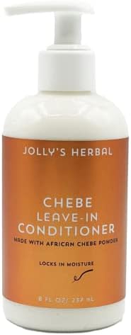 Jolly's Herbal Chebe Leave-in Conditioner, Made with African Chebe Powder, Rich and Creamy, Great Moisturizer, 8 FL OZ (Pack of 1)