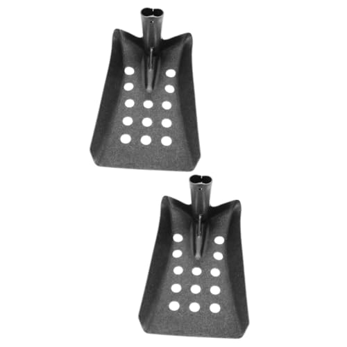 Abaodam 2 Piezas Pala de Drenaje Metálica Reutilizable para Limpieza de Barro Herramienta de Tamizado para Alcantarillados y Desagües para Jardinería y Limpieza de Sumideros