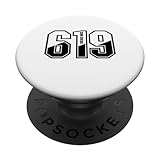 619 Area Code Pride Vintage San Diego California PopSockets Standard PopGrip