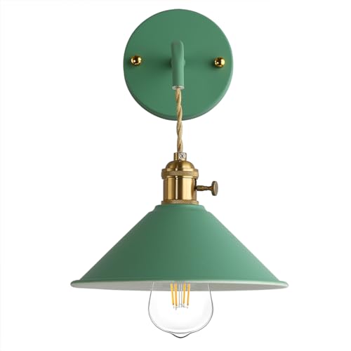 Azanaz Industriale Lampada da parete Applique da Parete Metallo Vintage Applique Industrial Lampada a corridoio Retro Lampade per Illuminazione da parete per salotto