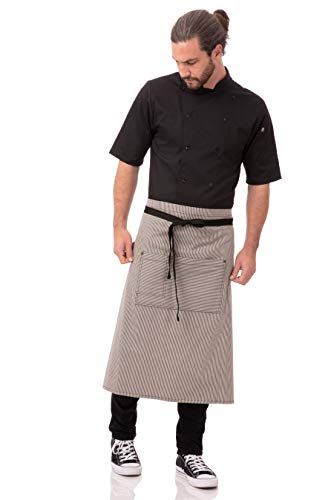 Chef Works Unisex Portland Bistro Apron, Black, One Size