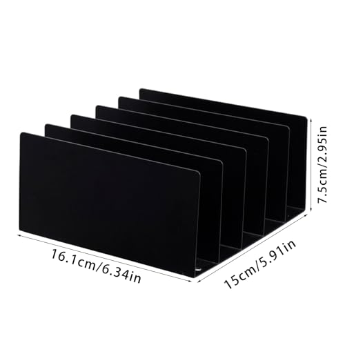 Support de documents de bureau vertical trieur de fichiers et revues - 4