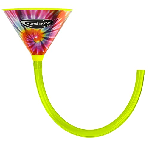 Head Rush Tye Dye Beer Bong - Beer Funnel With Long Tube - Beer Accessories & Drinking Games For Adults Party - Drink Funnel With A Thick Flexible Hose - Beer Bong With Designs -Ultimate (2Ft) #TOP8