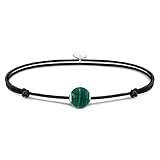  THOMAS SABO Armband Karma Secret mit Imitiertem Grünem Malachit A2105-475-6-L22v