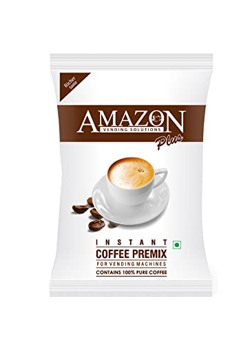 ATLANTIS Amazon 3 In 1 Plus Instant Coffee Premix Powder 1 Kg Packet For Vending Machine And Manual Use
