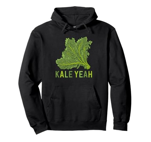 Funny Vegan Shirt Women Men Gift Kale Yeah Vegetarian Plant Pullover Hoodie