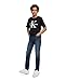 Calvin Klein Boys' Short Sleeve Logo Crew Neck T-Shirt, Soft, Comfortable, Relaxed Fit, True Black, 8