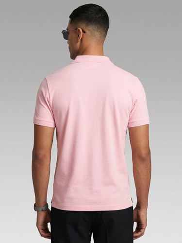 Image of Veirdo Men's Stylish Polo T-Shirt with Chest Pocket Print, Regular Fit Half Sleeve Casual Wear, Solid Summer Fashion for Office, Travel & Outings (S-2XL)