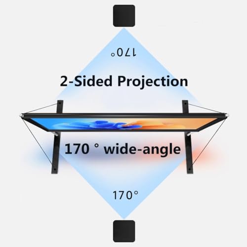 Pantalla portátil para proyector 120 in con soporte 16:9 miniatura 7