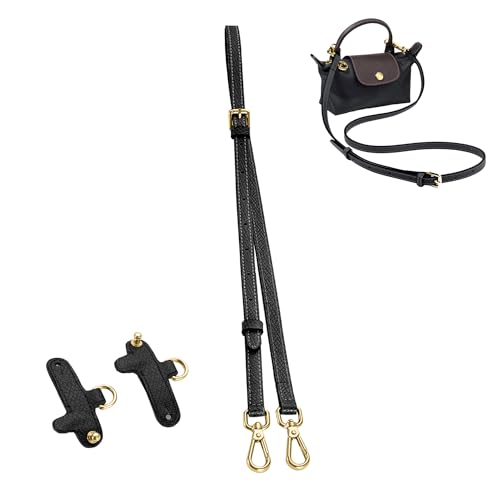 Image of Leather Purse Straps for Longchamp Conversion Kit, Leather Handbag Crossbody Shoulder Strap Adjustable for Women