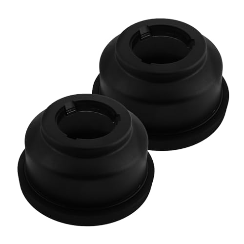 Image of Toyvian 2pcs Wheel Balancer Adapter Nut for Vehicle Tire Balancing Tool, Alloy and Plastic Material with Easy Operation, Suitable for DIY Setups and Personal Use, Black Colour