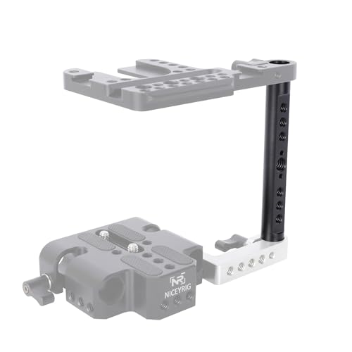 Image of NICEYRIG 5 Inch 15mm Rod Aluminum Alloy Cheese Rod with 1 /4 3 /8 Locating Holes Applicable for DSLR 15mm Rod Rail System - 544