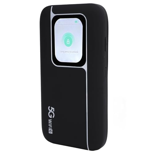 Jectse 5G Portable Wi Fi Hotspot for Travel, 2.77Gbps Double Band Wi Fi Mobile Hotspot Router, 7100mAh Mobile Travel Router with 1T4R 5G Antenna