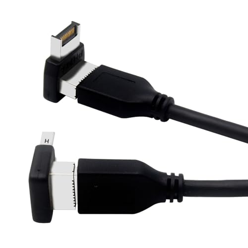 Image of 90 Degree Right Angle USB Type-E Adapter, USB Type E Connector for Motherboard Internal Header(A+B)