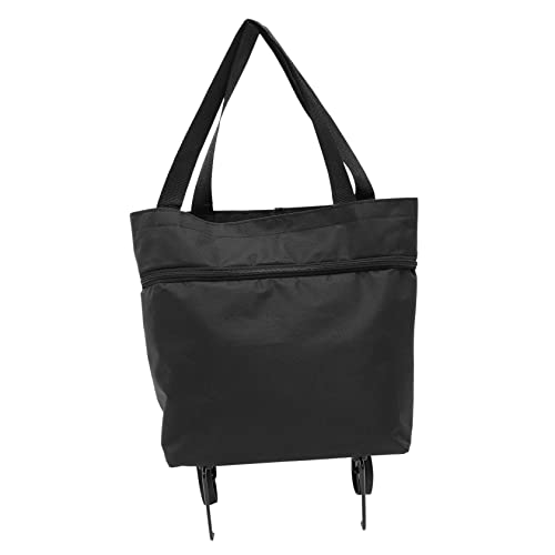 Ciieeo Bolsa De Almacenamiento Con Ruedas Carro De La Compra Plegable Con Ruedas Bolso De Mano Grande Bolsas De Supermercado Reutilizables Bolsa De Lavandería Para Viajar Tela Oxford