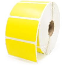 Yellow Zebra 2-1/4" x 1-1/4" LV-522-125Y Barcode Labels