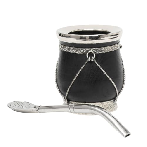 Mate natural de madera balibetov para compartir tardes de tradición con bombilla
