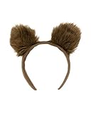 Farbe: Braun Kuschelweicher Bärenohren Haarreif