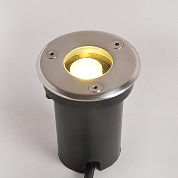 LED Underground Light Landscape Light IP67 Outdoor 120V Pathway Lights Buried Garden Path Spot Recessed In Ground Lighting Suitable for Bridge Garden Landscape Lighting 1W Warm White