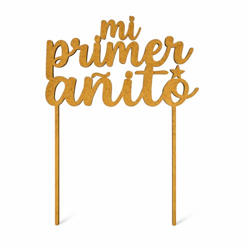 Topper tarta un año madera, decoración pastel primer cumpleaños niños, mi primera vuelta al sol, cake topper, topper one, mi primer añito