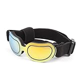 Una necesidad para los perros que adoran jugar al aire libre. Las gafas de sol son flexibles para adaptarse a diferentes mascotas.