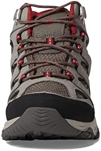 Merrell Boy's Moab 3 MID WTRPF Hiking Shoe, Boulder/Red, 2 Big Kid | Image 1