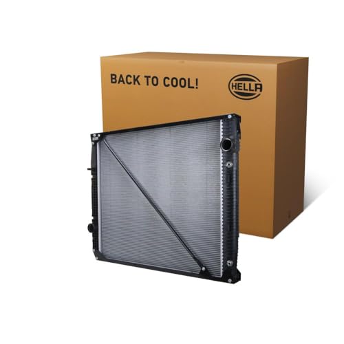 HELLA 8FC 366 221-561 Condenseur, climatisation - Tubes de refroidissement en parallèle - Aluminium - avec joints - avec déshydrateur