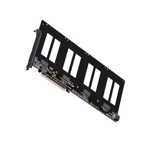 Carte PCIe5.0 X16 bifurcation 4 ports adaptateur disque dur EDSFF E3.S E1.S dock GPU